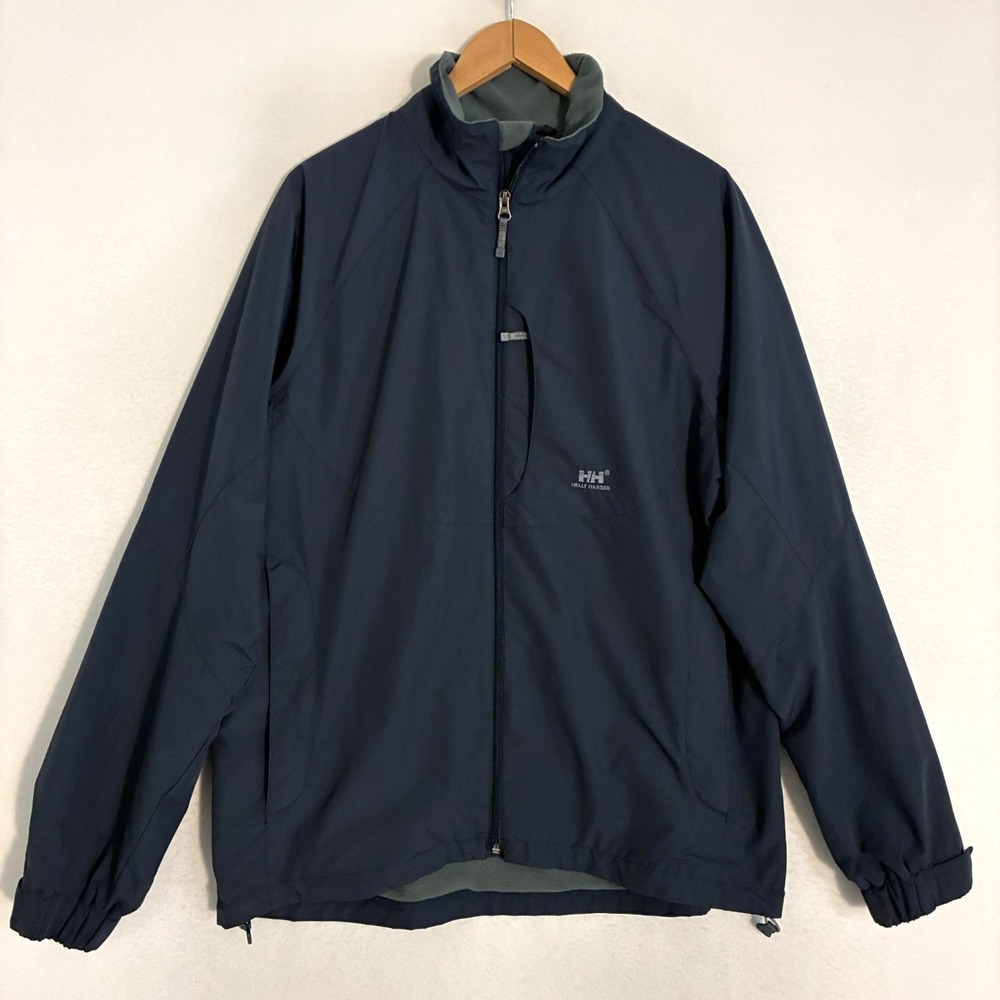 Helly Hensen Jacket Mens L Full Zip Fleece Lined Waterproof‎ Gorpcore Fishing